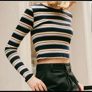 Brandy Melville striped cropped sweater